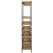 Wijnrek Hout Metaal Zwart 38x114 cm-Wijnrekken-J-Line