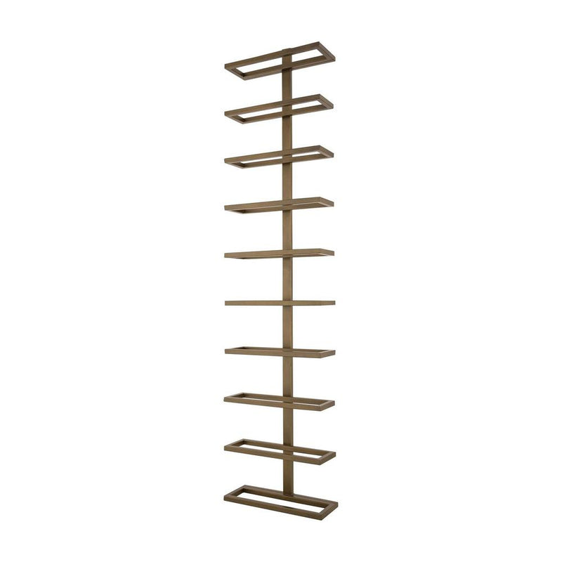 Wijnrek Vakkenkast Geel 10x27 cm-Wijnrekken-PTMD