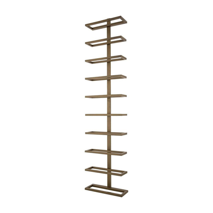 Wijnrek Vakkenkast Geel 10x27 cm-Wijnrekken-PTMD