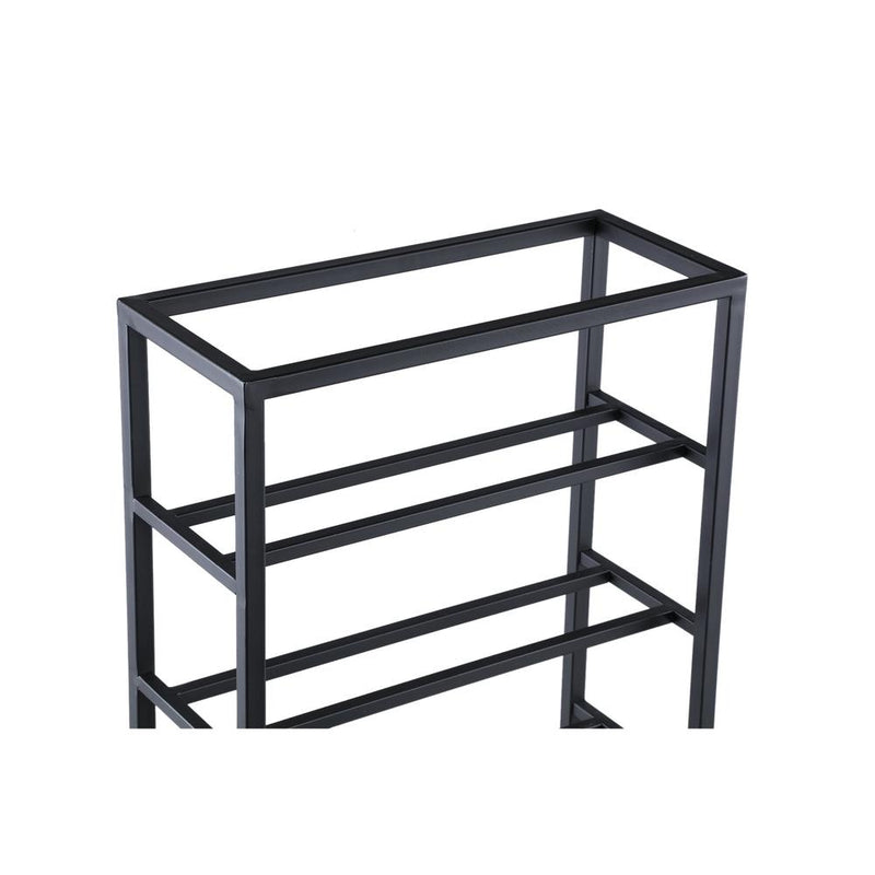 Wijnrek Vakkenkast Zwart 15x35 cm Rechthoekig-Wijnrekken-PTMD