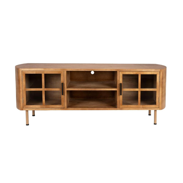 Yaz Dressoir Laag | Bruin | 38x150x55-Dressoirs-Creating Home