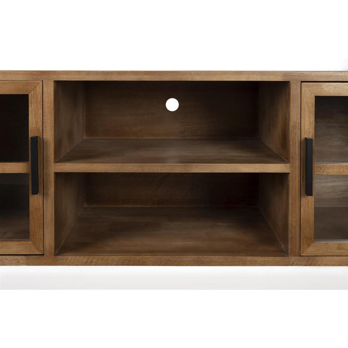 Yaz Dressoir Laag | Bruin | 38x150x55-Dressoirs-Creating Home