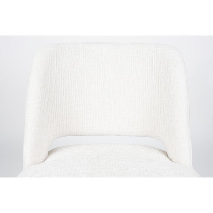 Yves Stoel Wit-Eetkamerstoelen-Creating Home