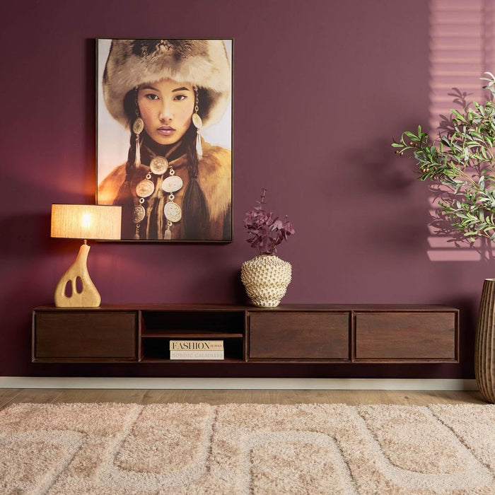 Zwevend tv meubel Ambiance Bruin - 240 cm-TV-meubels-Starfurn