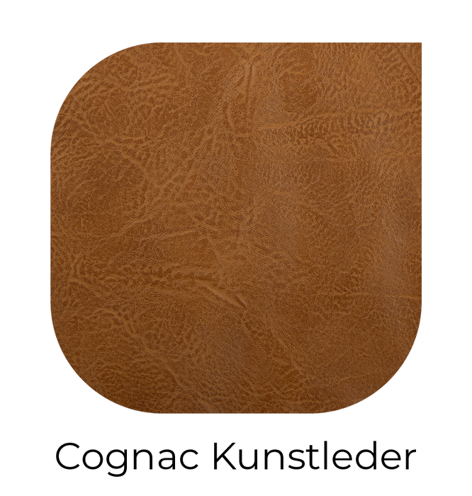 LABEL51 Eetkamerstoel Gusto Cognac Kunstleder 46x56x79 cm-Eetkamerstoelen-LABEL51