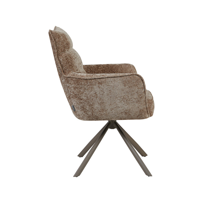 LABEL51 Eetkamerstoel Dubai Chenille Beige