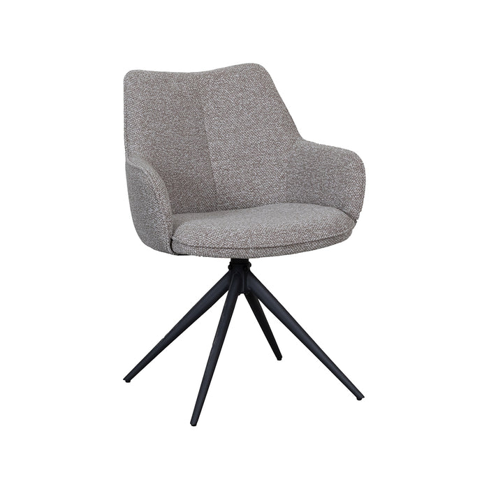 LABEL51 Eetkamerstoel Sawa Bouclé Mushroom
