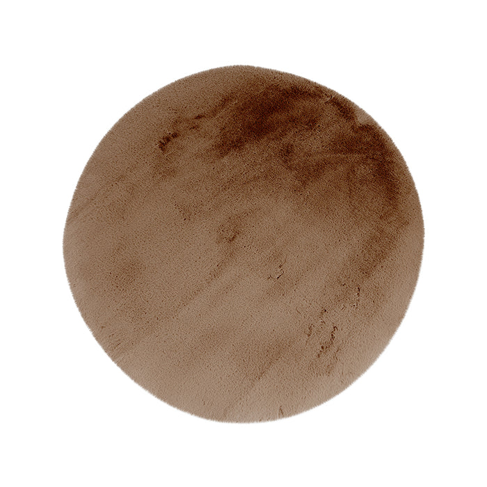 Rond vloerkleed 200x200 Indy Polyester Chocolate Chocolate, hoofdfoto