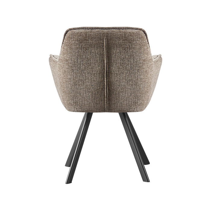 LABEL51 Eetkamerstoel Riley Geweven Beige