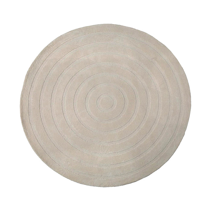 LABEL51 Rond vloerkleed 150x150 Agra Polyester Beige