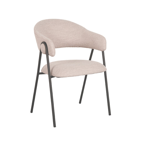 Eetkamerstoel Lowen Bouclé Naturel Beige, afbeelding 2