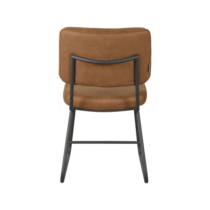 LABEL51 Eetkamerstoel Noah - Cognac - Micro Suede