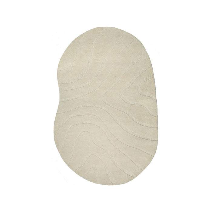 Vloerkleed 160x230 Goa Polyester Beige Zand, hoofdfoto