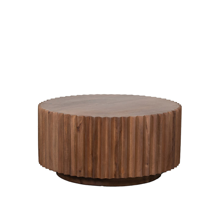 LABEL51 Salontafel Novan - Nature Smooth - Mangohout - 70 cm - Rond