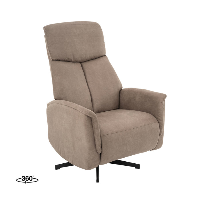 LABEL51 Sessel Aarhus – Taupe – Kunstleder – 2-motorig