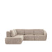 LABEL51 Hoekbank Matteo Fluweel Beige Links