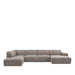 Hoekbank Verona Geweven Beige Links Taupe Silencio, hoofdfoto