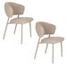 Eetkamerstoel Jasmine Chair Polyester, Metaal Beige, sfeerbeeld 11